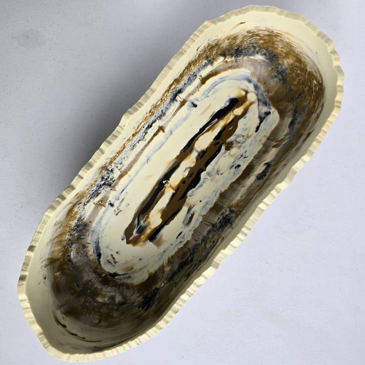 Gibb & Daan - Wholesale Serve Bowl - Large Resin Trough - Entryway Catchall - Decorative Bowl16