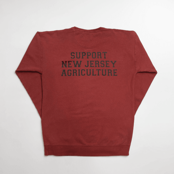 American Farm Company – wholesale Graphic sweatshirt – Unisex – New Jersey - State Agriculture Red Crewneck1