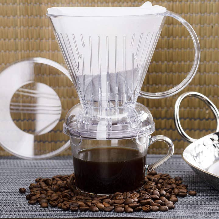 Sable Brew - Wholesale Pour Over & Dripper - Clever Coffee Dripper and Filters, Large 18 oz (Clear)9