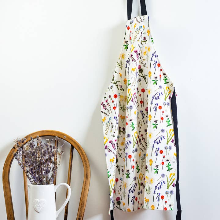 Wildflowers Apron for wholesale by Sarah Leask Studio