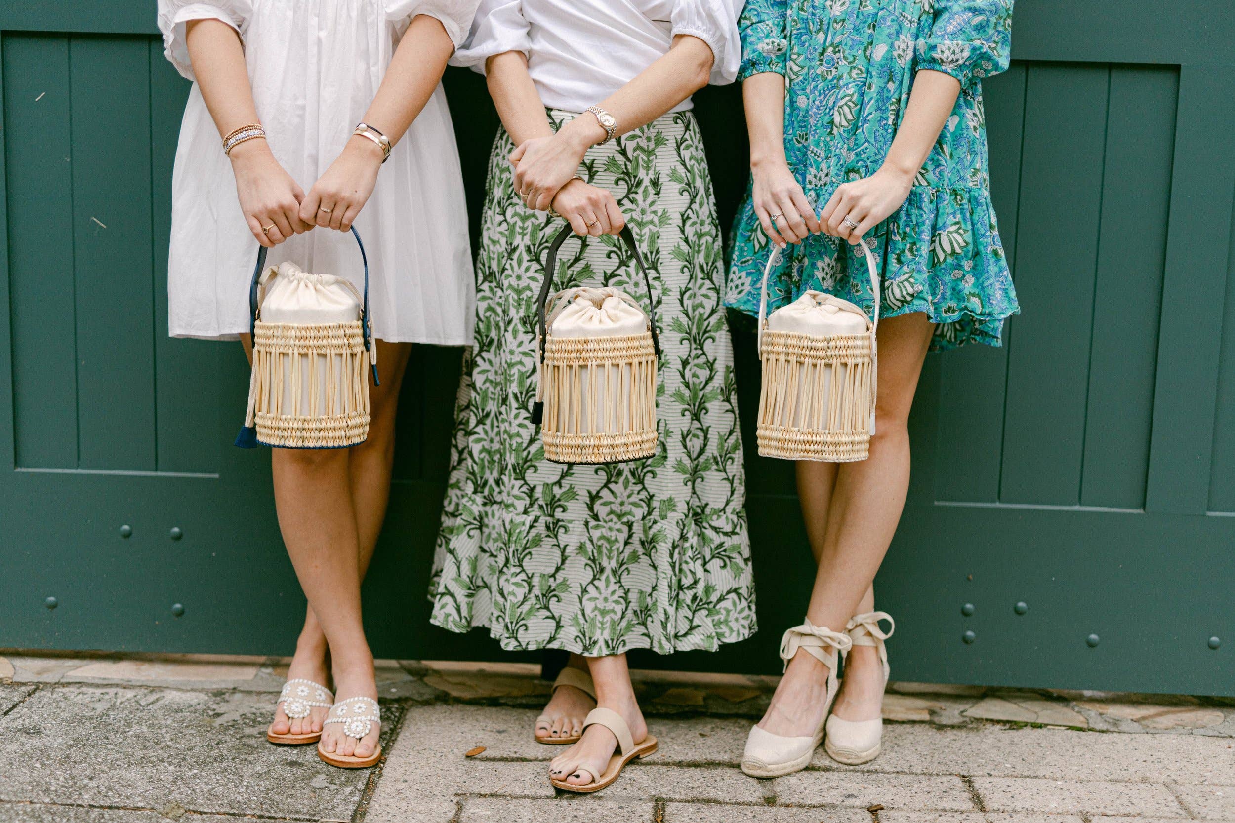 High crafty – wholesale Tote bag – Women's – Emily Woven Bucket Tote Bag – Vegan Leather & Reed Weave4