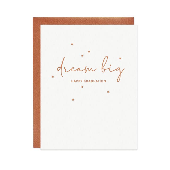 Missive - Wholesale Graduation Card - Dream Big Letterpress Graduation Card3