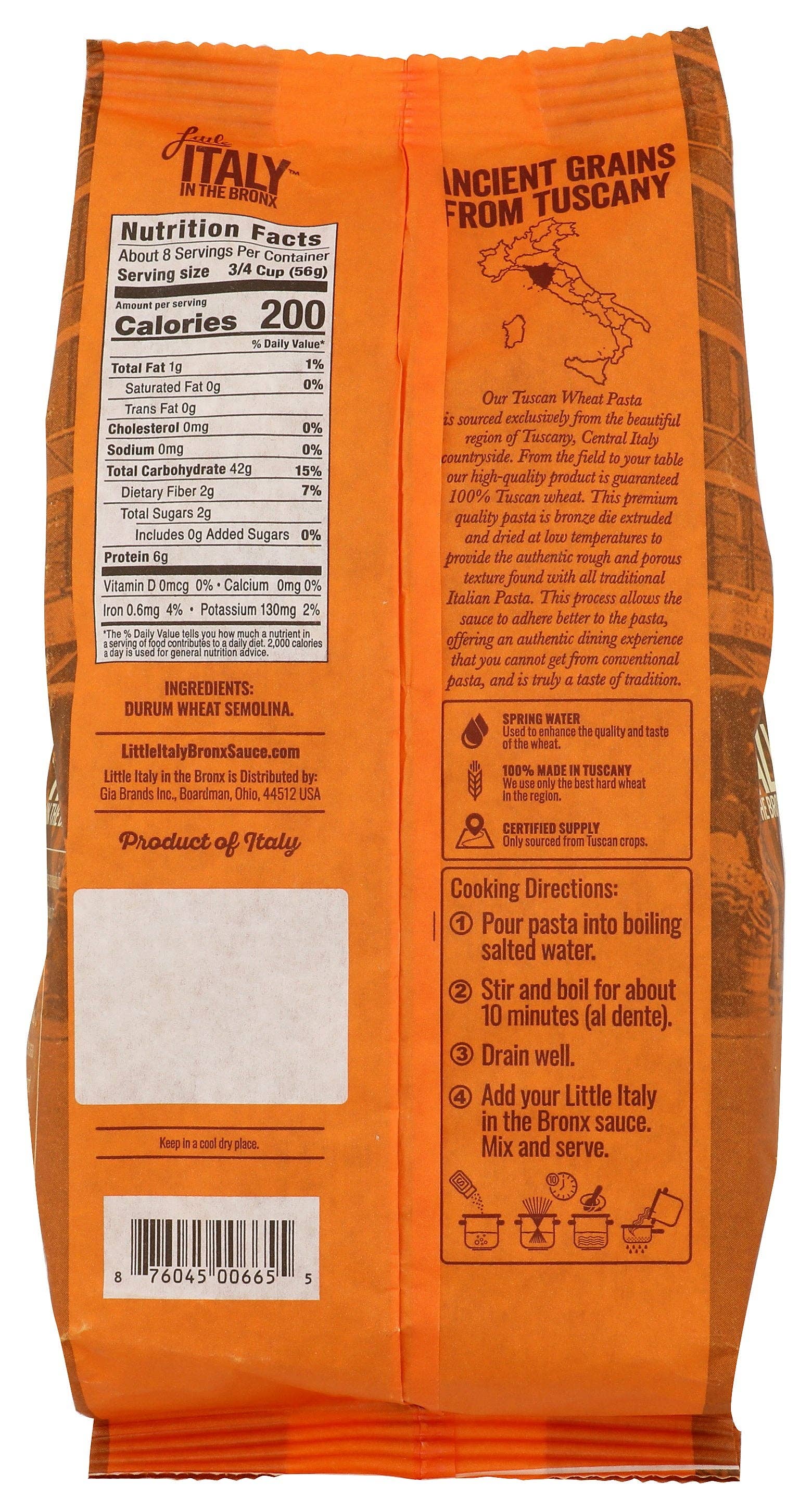 Everyday Supply Co - Wholesale Pasta - Little Italy In The Bronx Pasta Roman Rigaton - Case Of 121