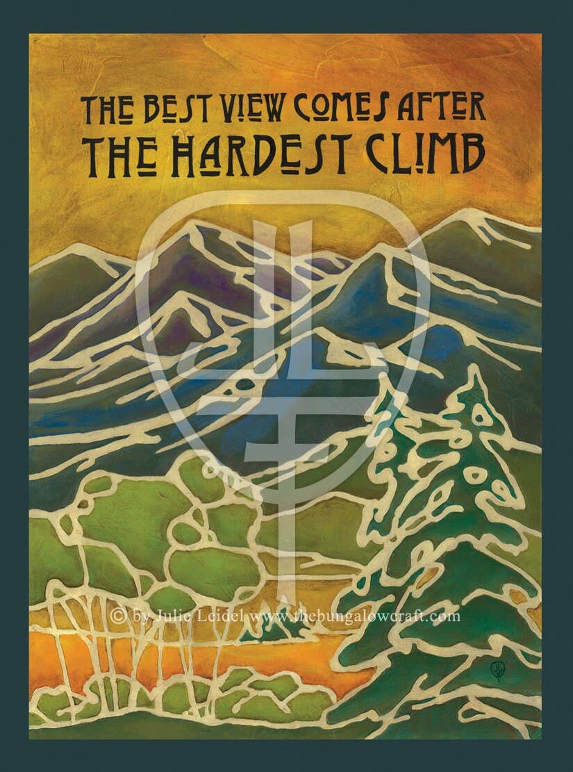 The Bungalow Craft - Wholesale Art Print - Hardest Climb1