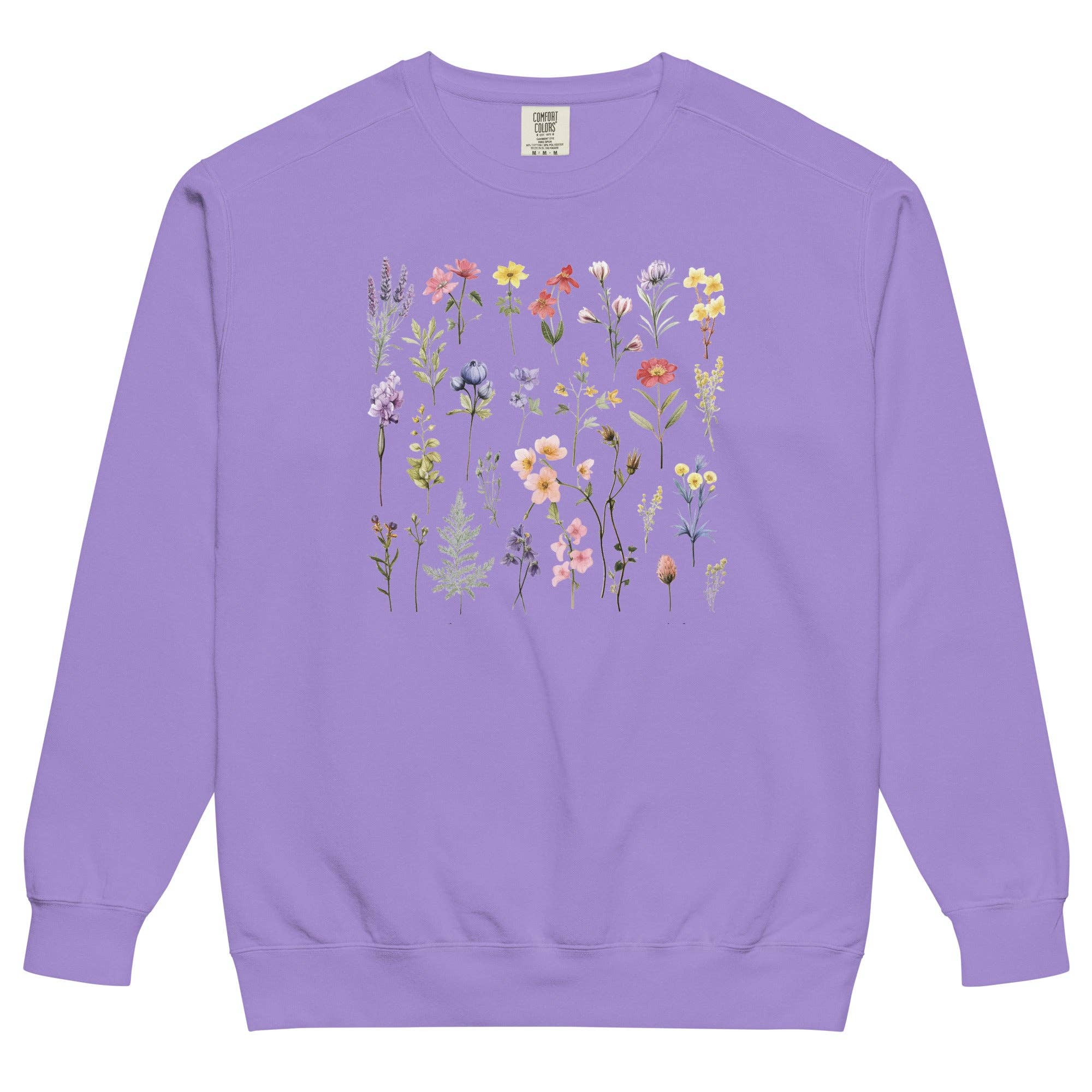 Keen Bee Studio - Wholesale Graphic Sweatshirt - Women's - Wildflowers Unisex garment-dyed sweatshirt6