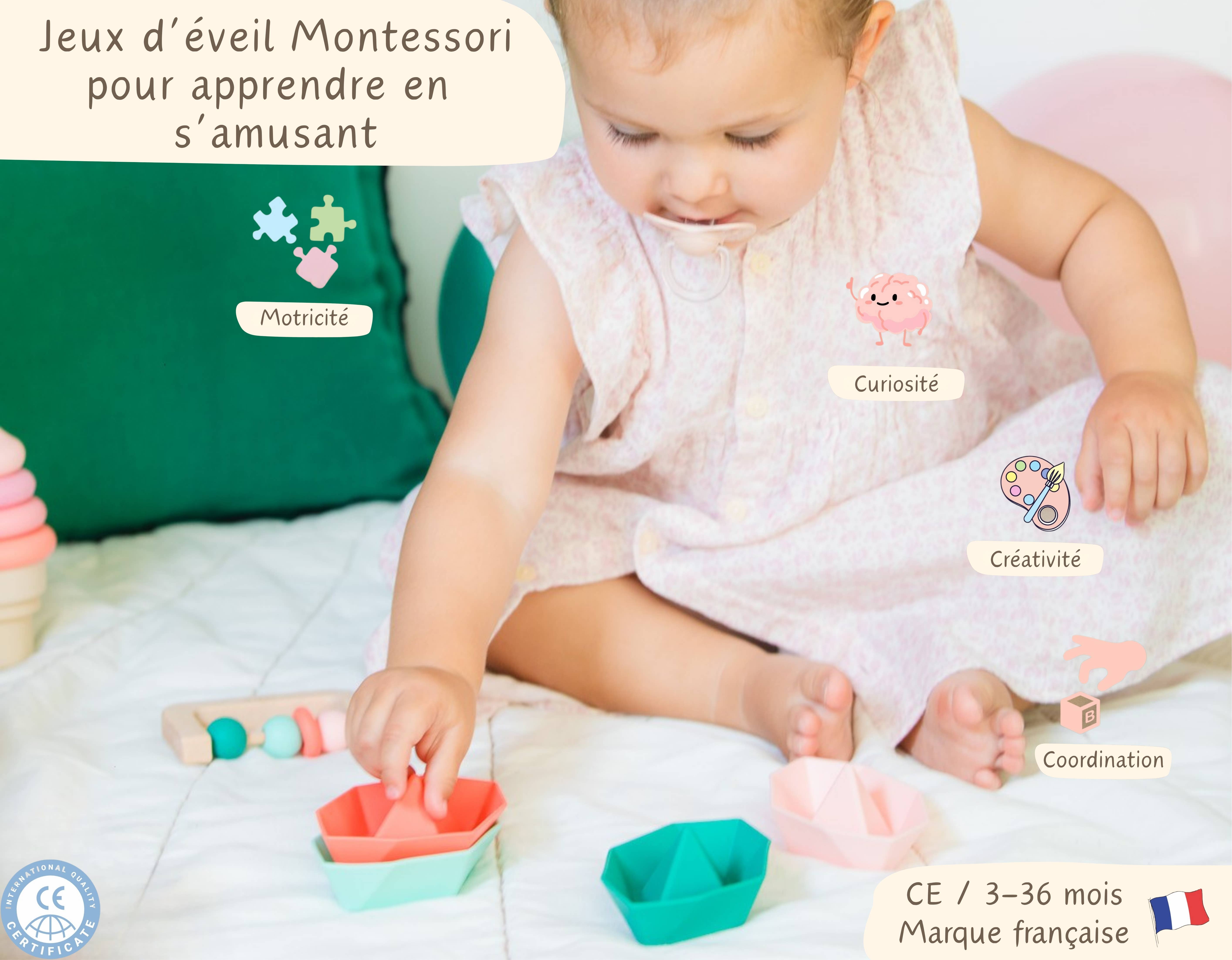 PETIKIDS - Vendita all'ingrosso Set di giocattoli - Bambini - Set Montessori di Risveglio 3-36 mesi - Regalo di Nascita2