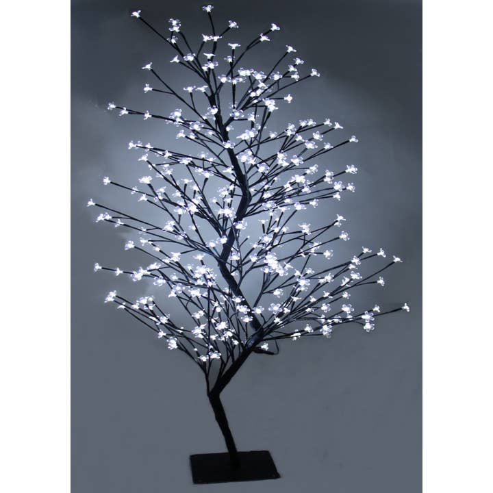 Hi-Line Gift Ltd. - Vendita all'ingrosso Ornamenti/decorazioni per esterni - Luci floreali - Albero da esterno Dual Clr Wt/Ww 336Led (esclusivo)1