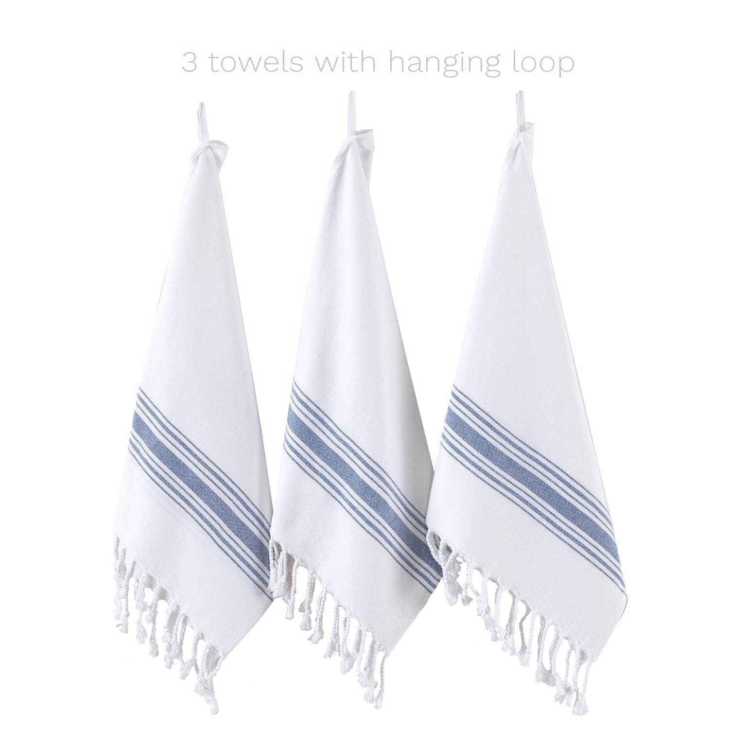 Barooga - Wholesale Hand Towel - Farmhouse Turkish Hand Towel (Set of 3), 18 x 38 inches55