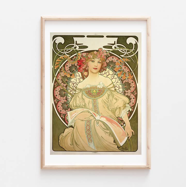 Go To Design - Wholesale Art Print - Fine art print Poster Champenois by Mucha unframed wall art2