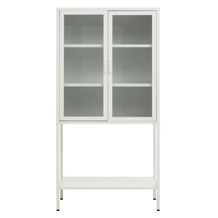 Interiors by Premier – wholesale Cabinet – Acier Two Door White Cabinet with Shelf