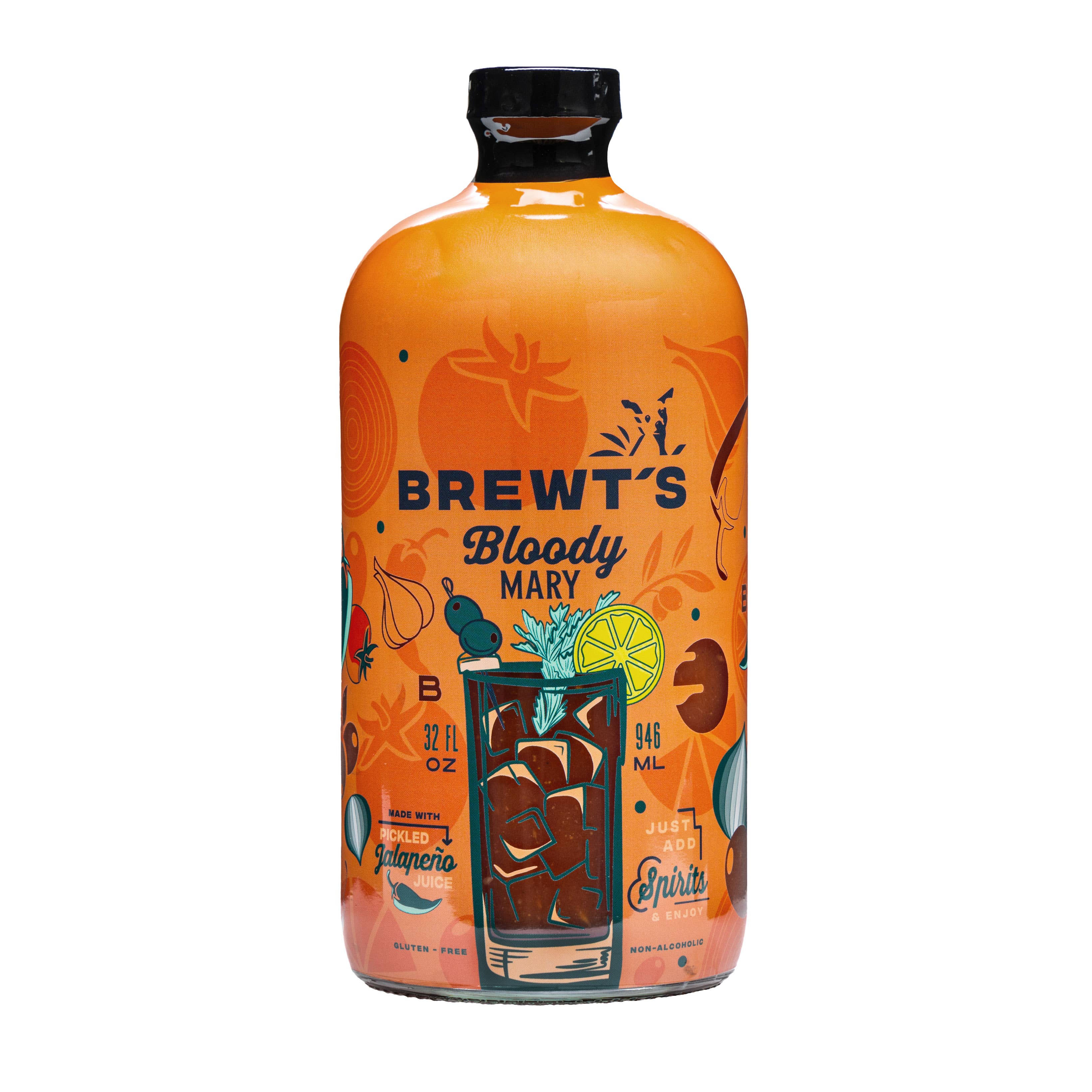 Brewt's - Vente Mélange/sirop pour cocktails - Bloody Mary | Tout naturel - Mélangeur à cocktail 32 oz1
