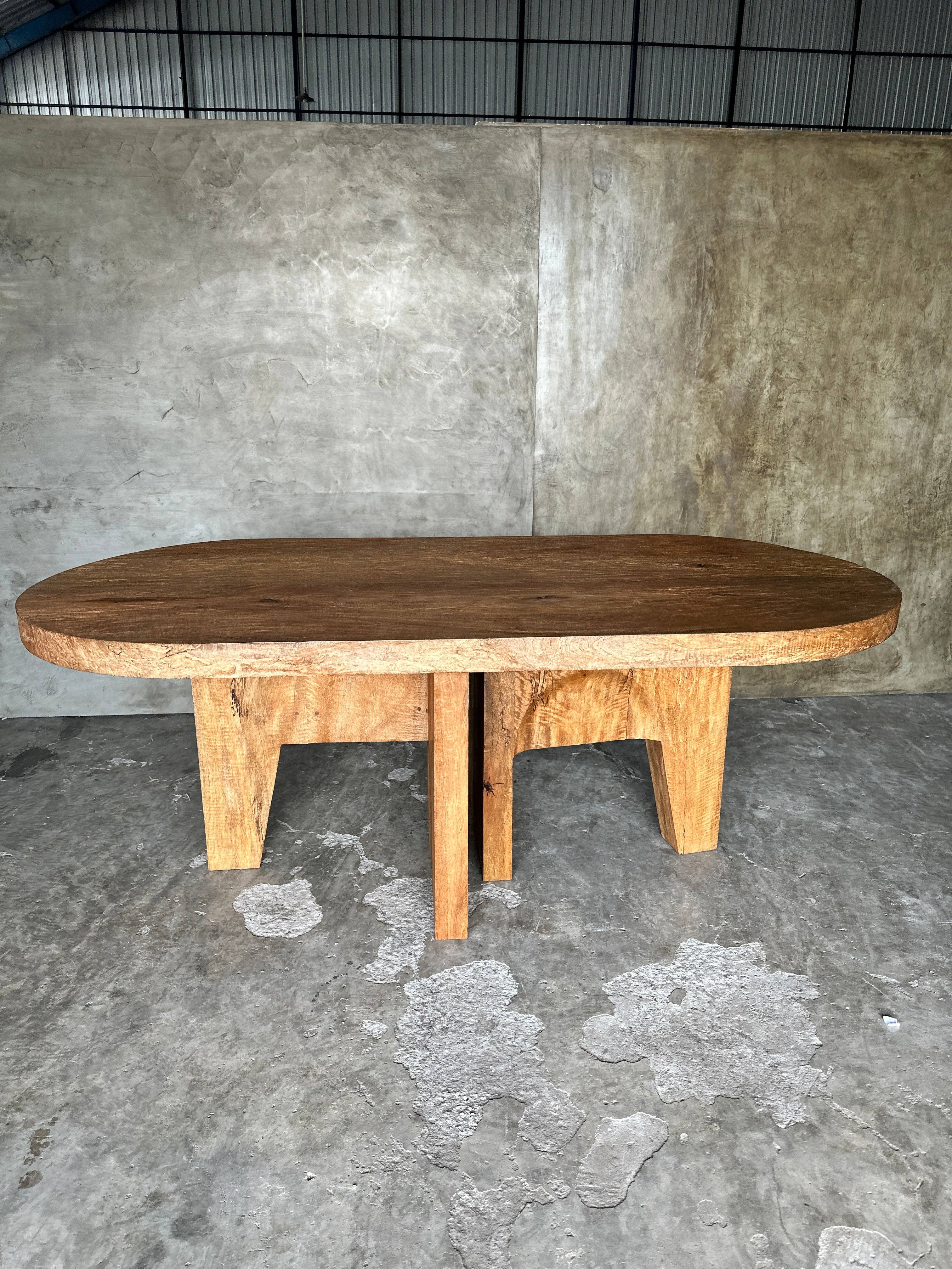 Office Objets - Wholesale Coffee Table - Massive mango wood table 2m10x1m91