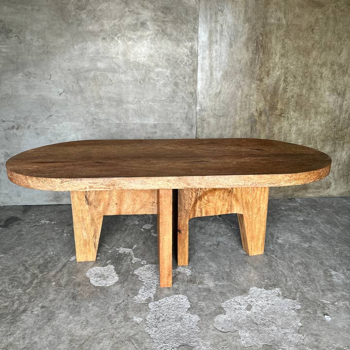 Office Objets - Wholesale Coffee Table - Massive mango wood table 2m10x1m91