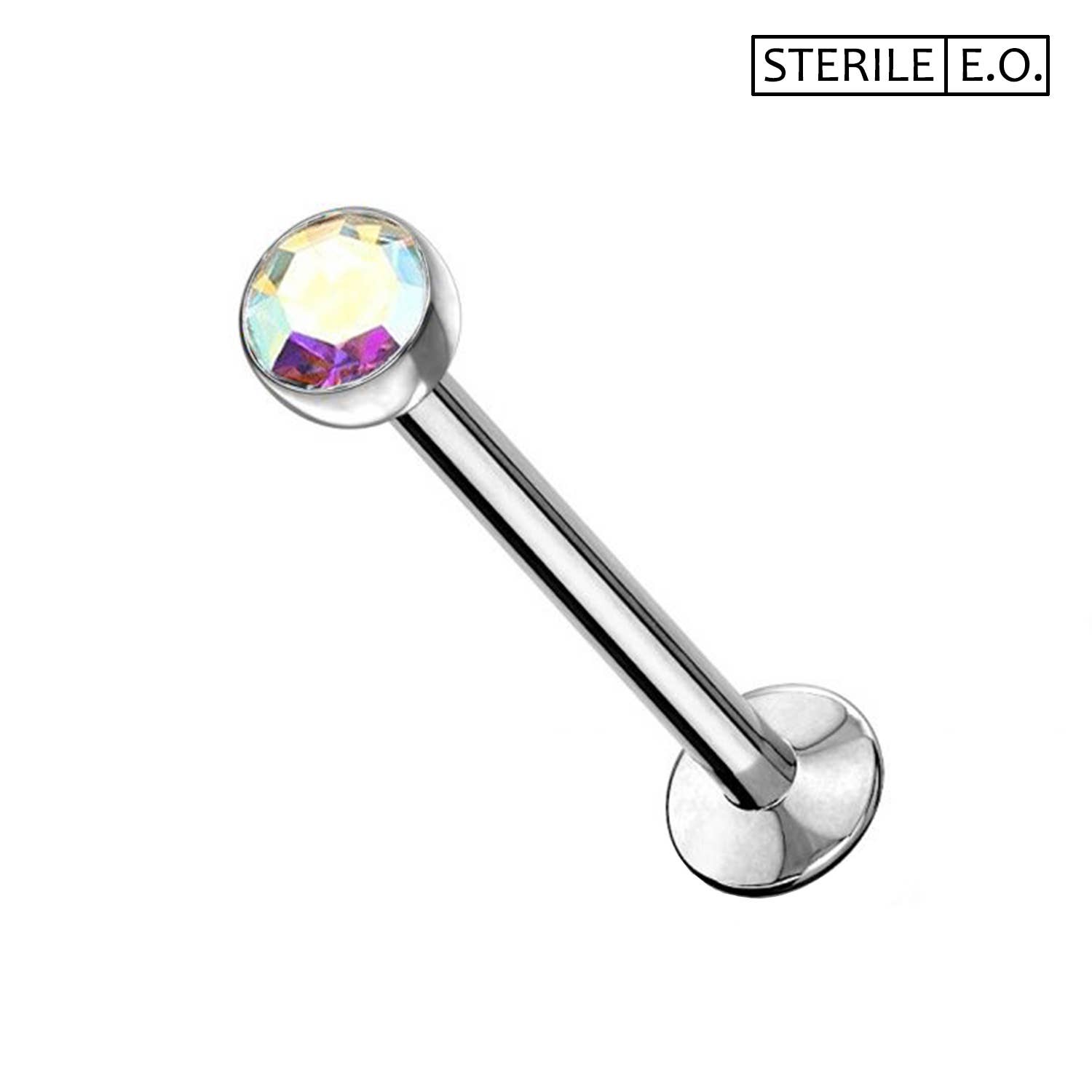Awaken – Brinco único por atacado – Labret Estéril com Cristal - PCS-0082
