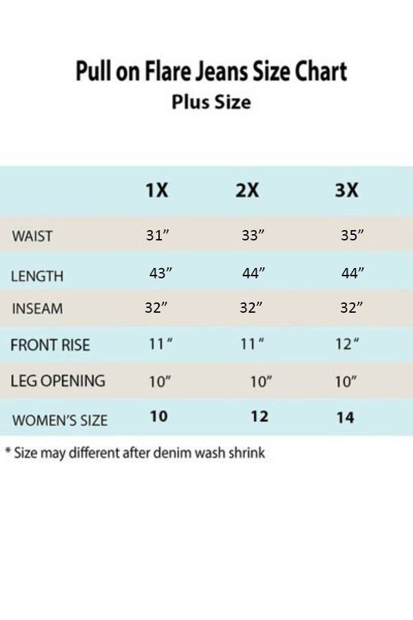 Color 5 - Wholesale Jeans - Women's - Plus size basic denim pull on casual denim flare jeans9