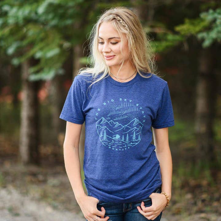 Big Sky State (uniseks) voor wholesale door Montana Shirt Co.