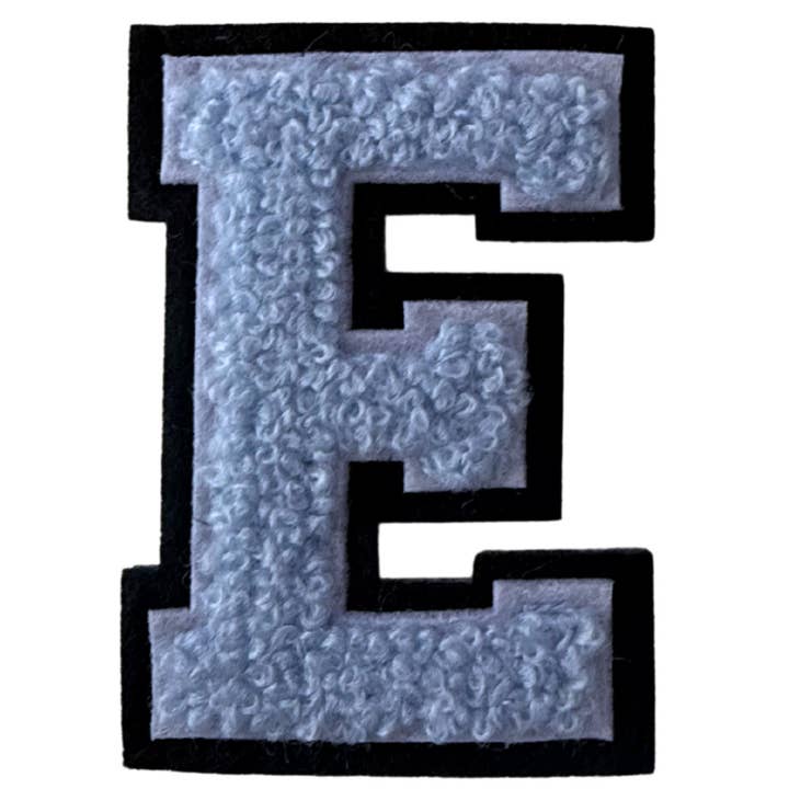 Patch Points - Wholesale Patch - Baby Blue Varsity Letter Sticker & Iron On4