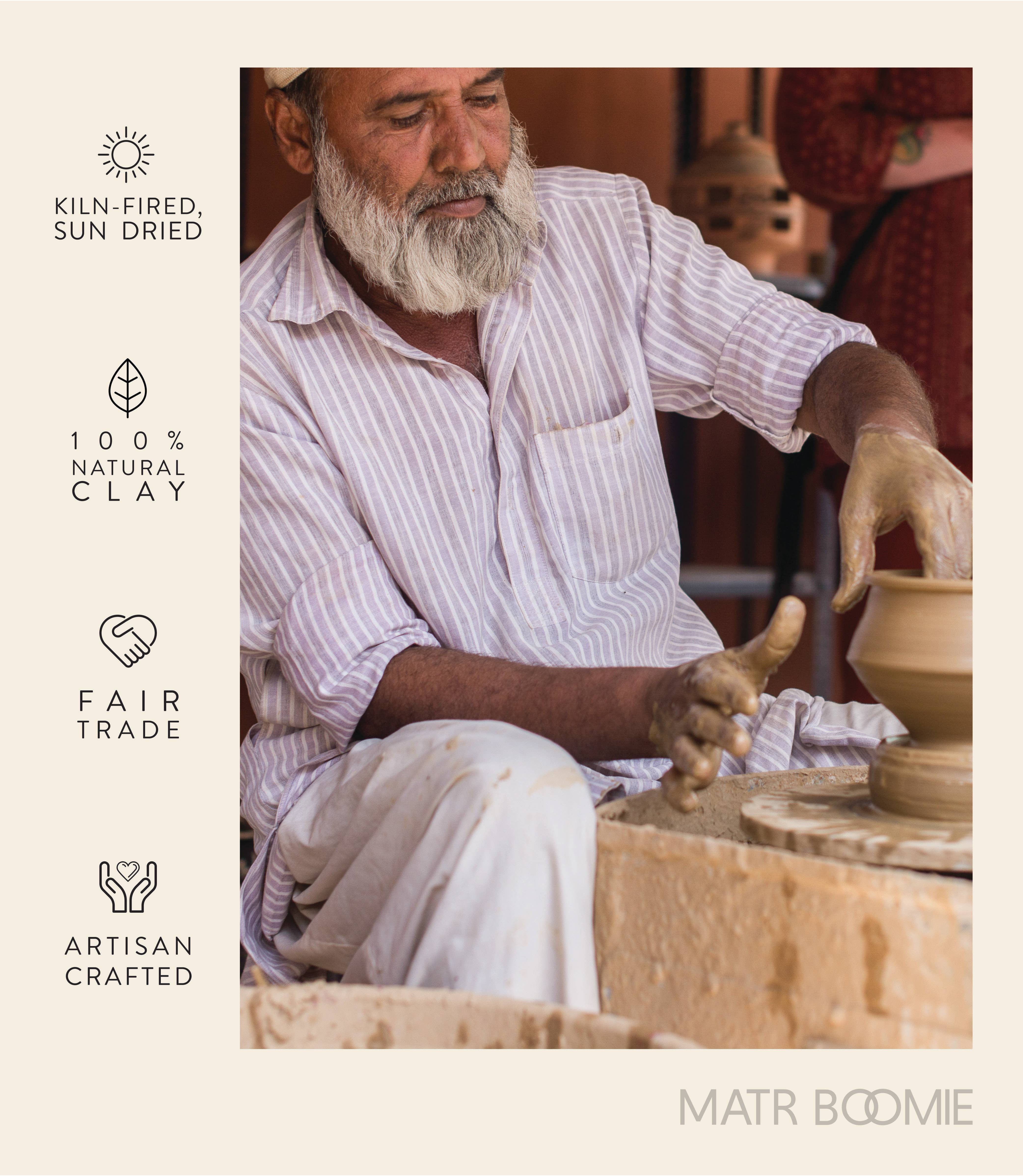 Matr Boomie Fair Trade - Vente Vases - Vase décoratif rustique Gopal Cascade4