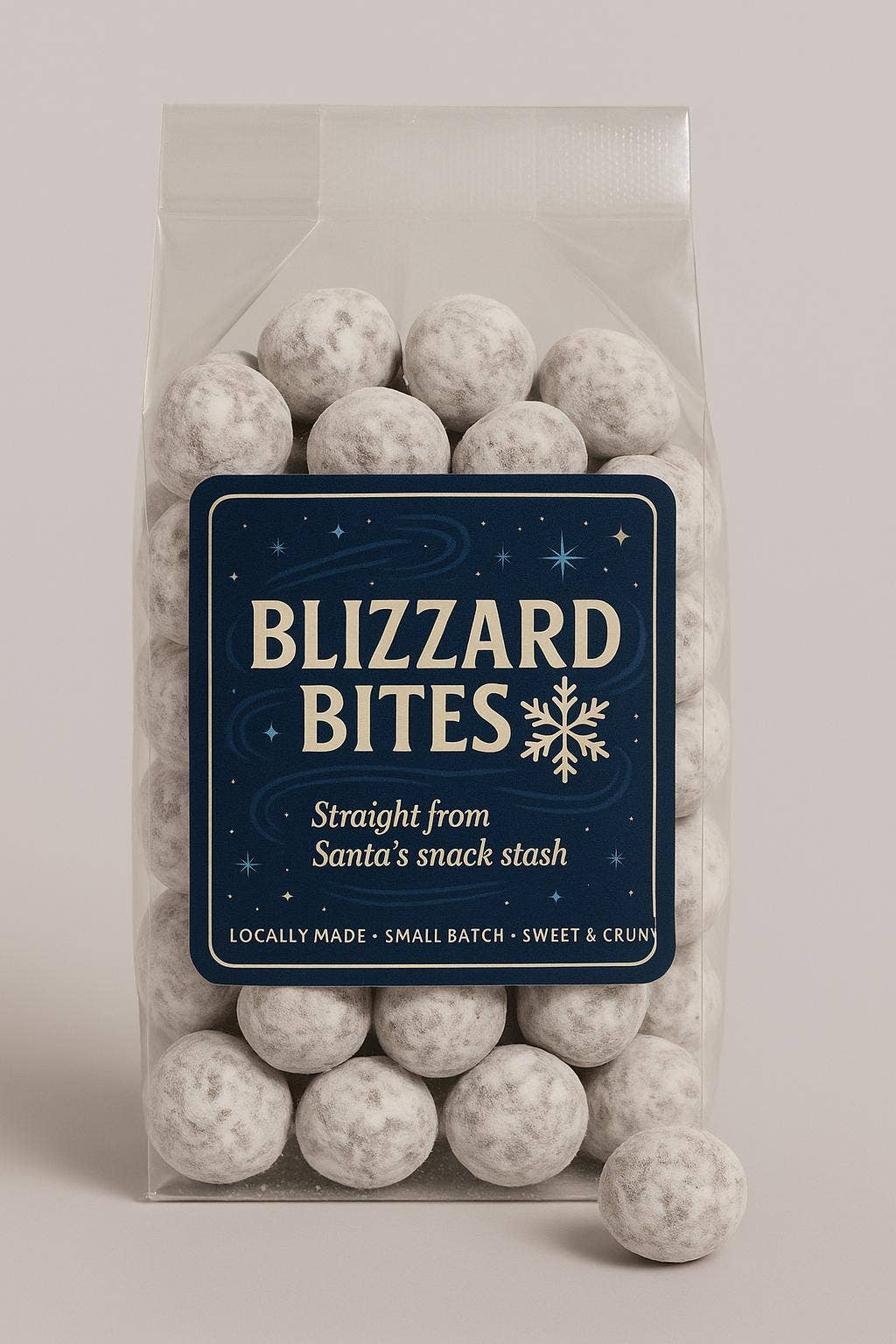 Taste Of The Rockies - Wholesale Chocolate Covered Sweets - Blizzard Bites - Dusted Milk Chocolate Praline Peanut