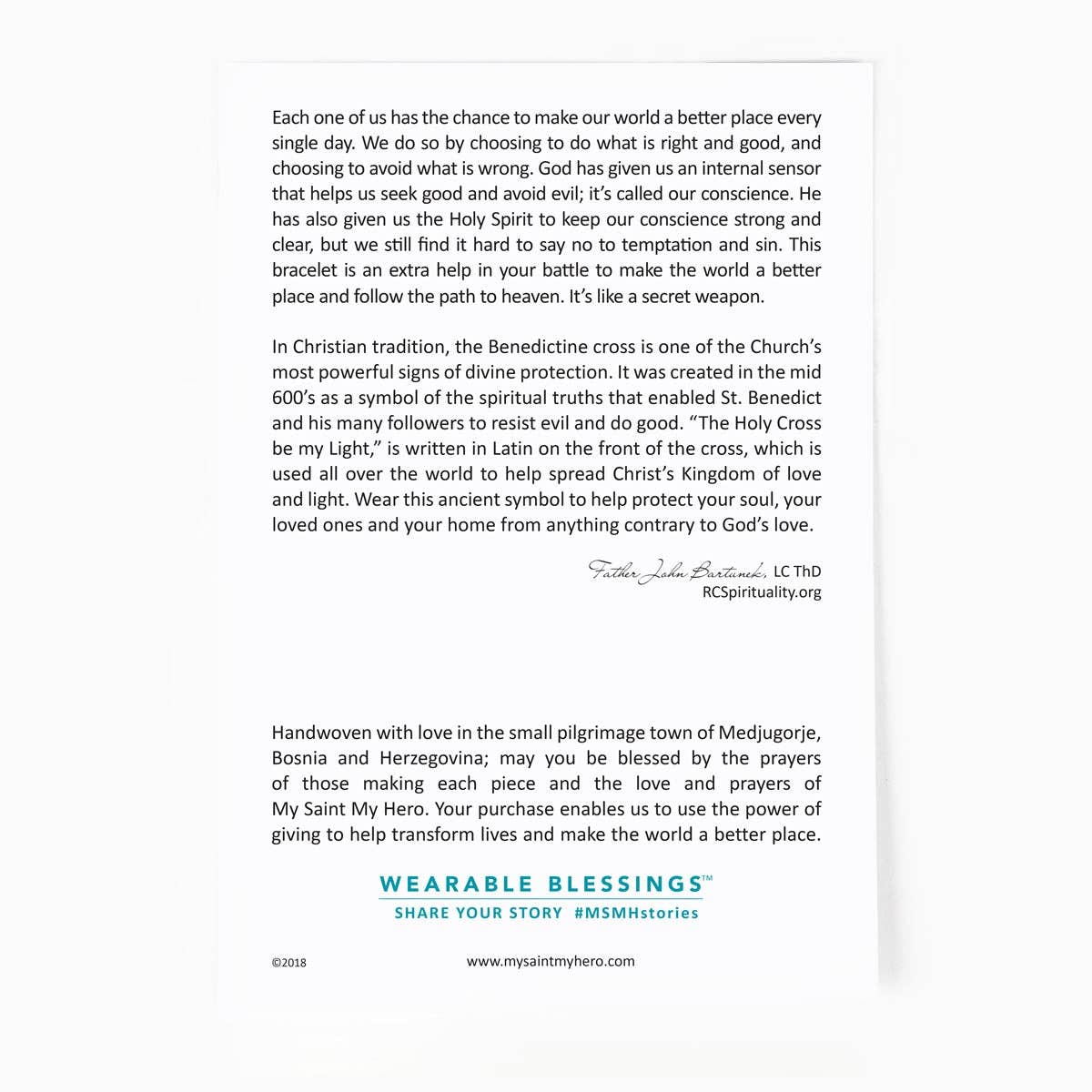 My Saint My Hero - Wholesale Beaded Bracelet - Benedictine Blessing Bracelet - Mixed Metals8