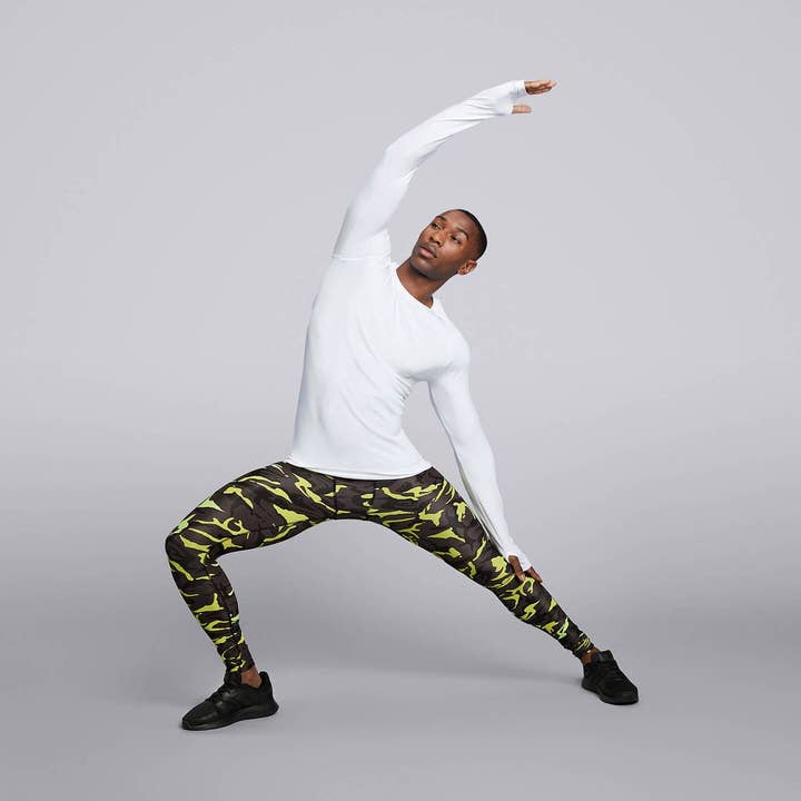 Haut à Manches Longues Sans Couture Cross X Homme - Blanc pour la vente par HPE Activewear