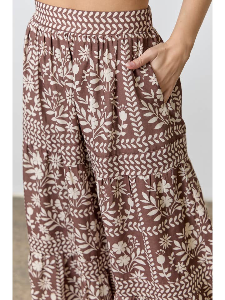 Polagram by Wellmade USA - Wholesale Skirt - Women's - FLORAL SKIRT3
