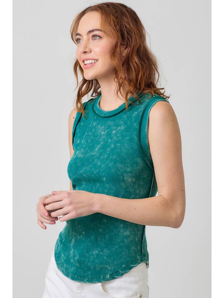 Mystree - Wholesale Tank Top - Women's - 60556 Exposed Seaming Ribbed Tank17