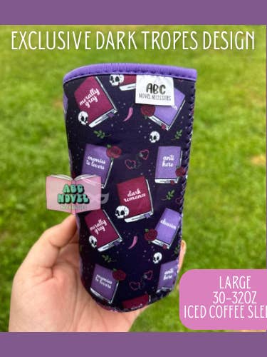Coffee Sleeve - Dark Tropes - large for wholesale by ABC Novel Necessities