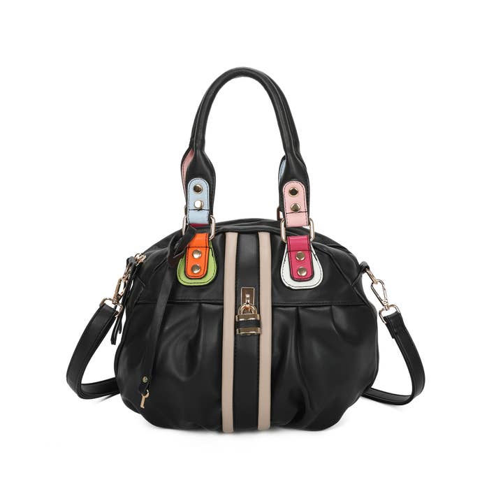 Superbia - Vente Sac à main avec poignée sur le dessus – femme - Sac Citrouille Double Fermeture Éclair Multicolore Superbia Soft 504-1