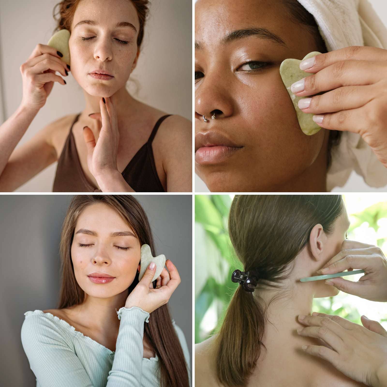 Zen'Arôme – wholesale Gua Sha tool – green jade massage stone - Gua Sha facial massager7