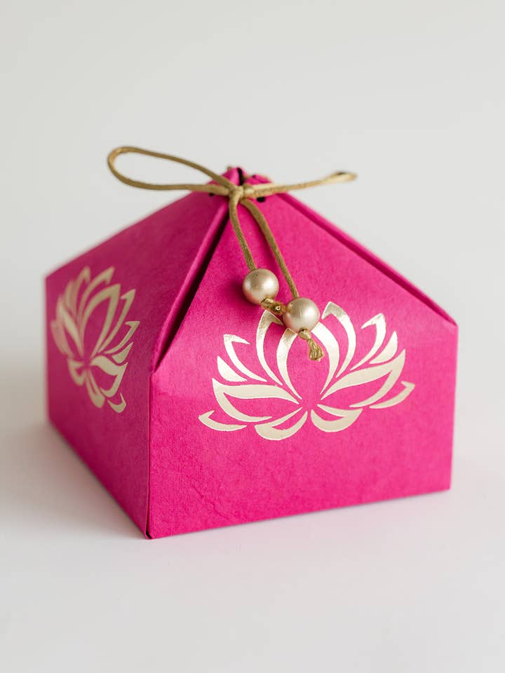 Pink Lotus Gift Box for wholesale by Decorasian