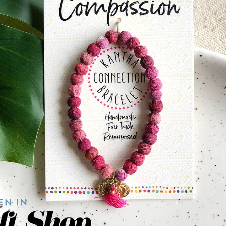 WorldFinds - Wholesale Beaded Bracelet - Compassion • Kantha Connection Bracelet0
