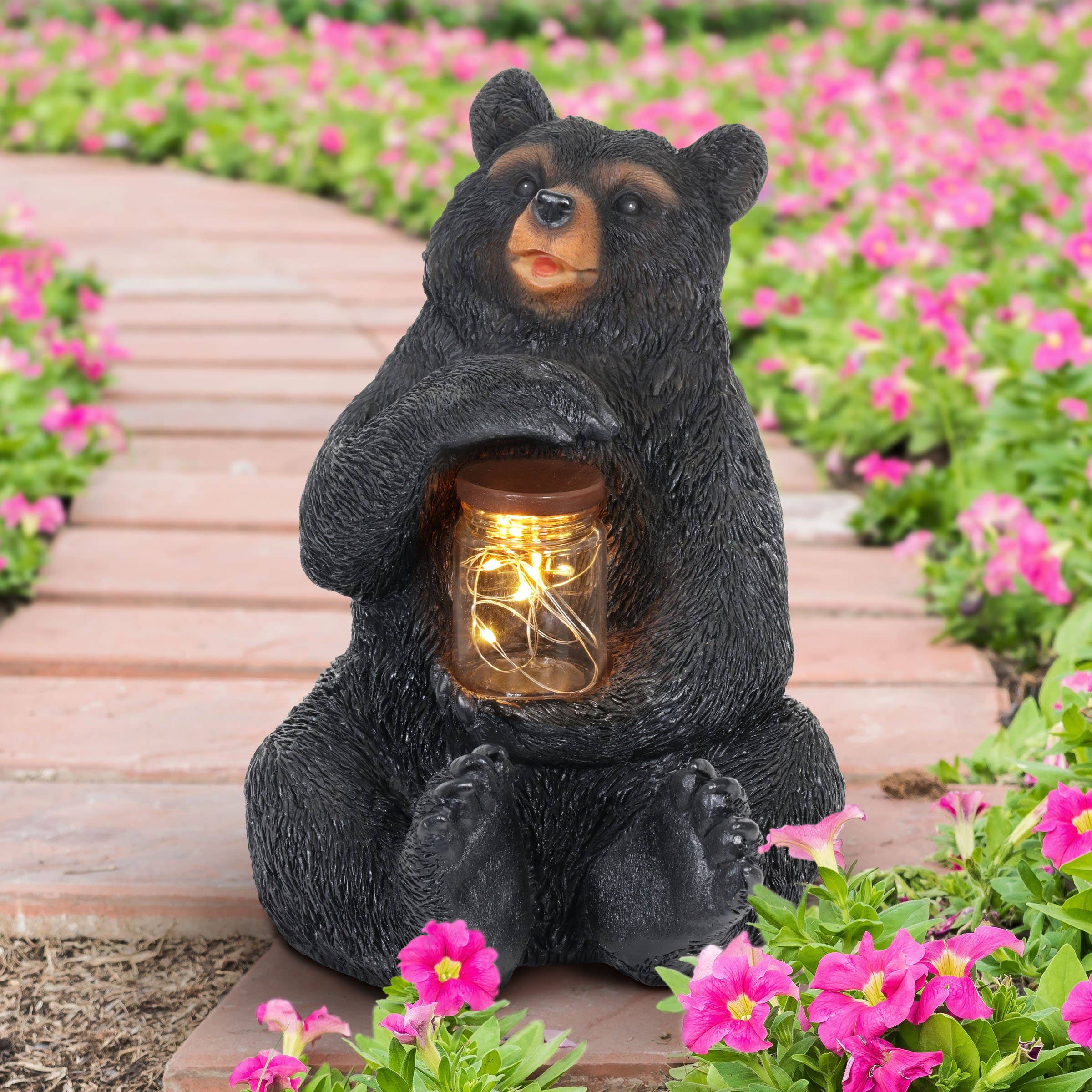 Exhart - Wholesale Outdoor Ornament/Decor - Solar Bear With Fireflies16