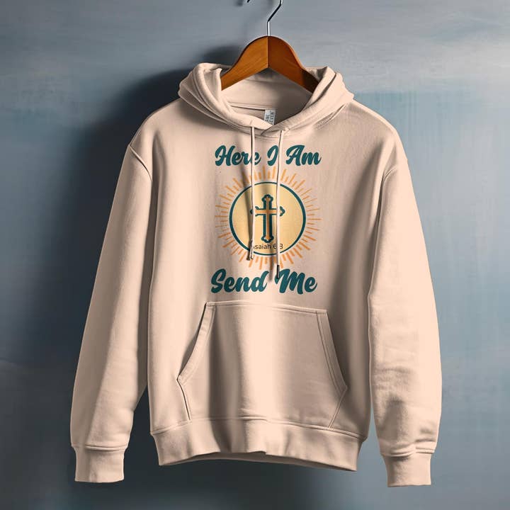 FreakyTeeFactory - Wholesale Screen Printed T-Shirt - Women's - Christian T-Shirt Here I Am Send Me, Isaiah 6 8 Scripture Tee, Religious Gift, Faith-Based Clothing, Unisex Bible Verse Shirt7