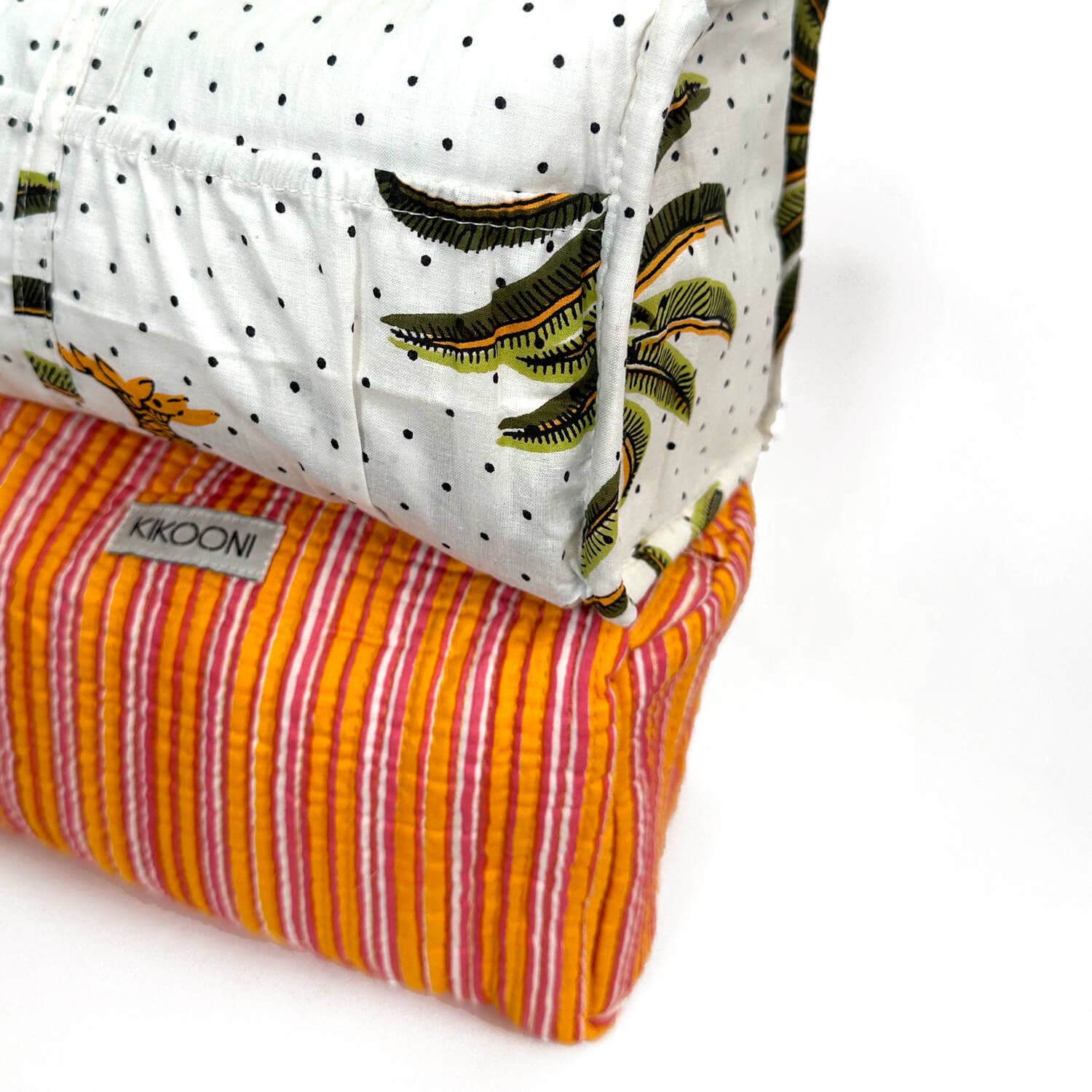 kikooni – bolsa de maquilhagem e cosméticos por atacado – Necessaire artesanal 'Stripes'0