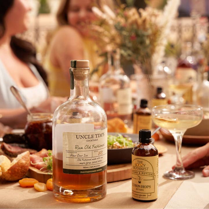 The Boozy Botanist - Wholesale Bitters - Lemon Hops Bitters | Citrus | Clear Spirit | Mockails