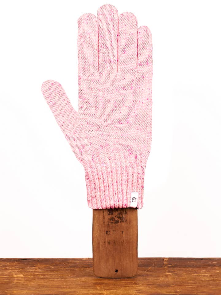 Cherry Blossom Tweed Ragg Wool Full Glove for wholesale by Upstate Stock