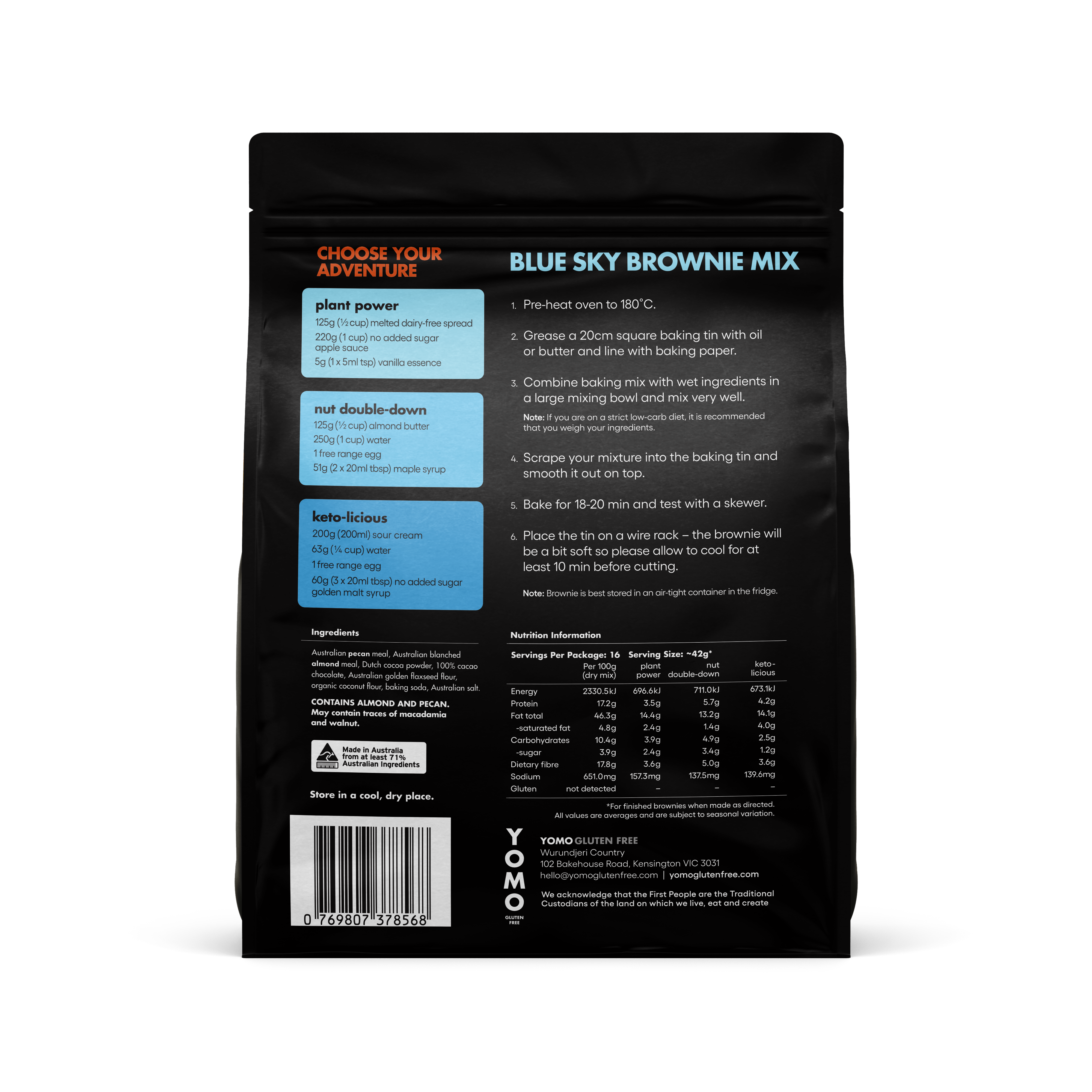 YOMO - Wholesale Brownie mix - Blue Sky Brownie Mix1