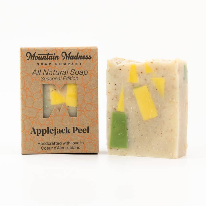 Applejack Peel Soap for wholesale by Mountain Madness Soap Co.