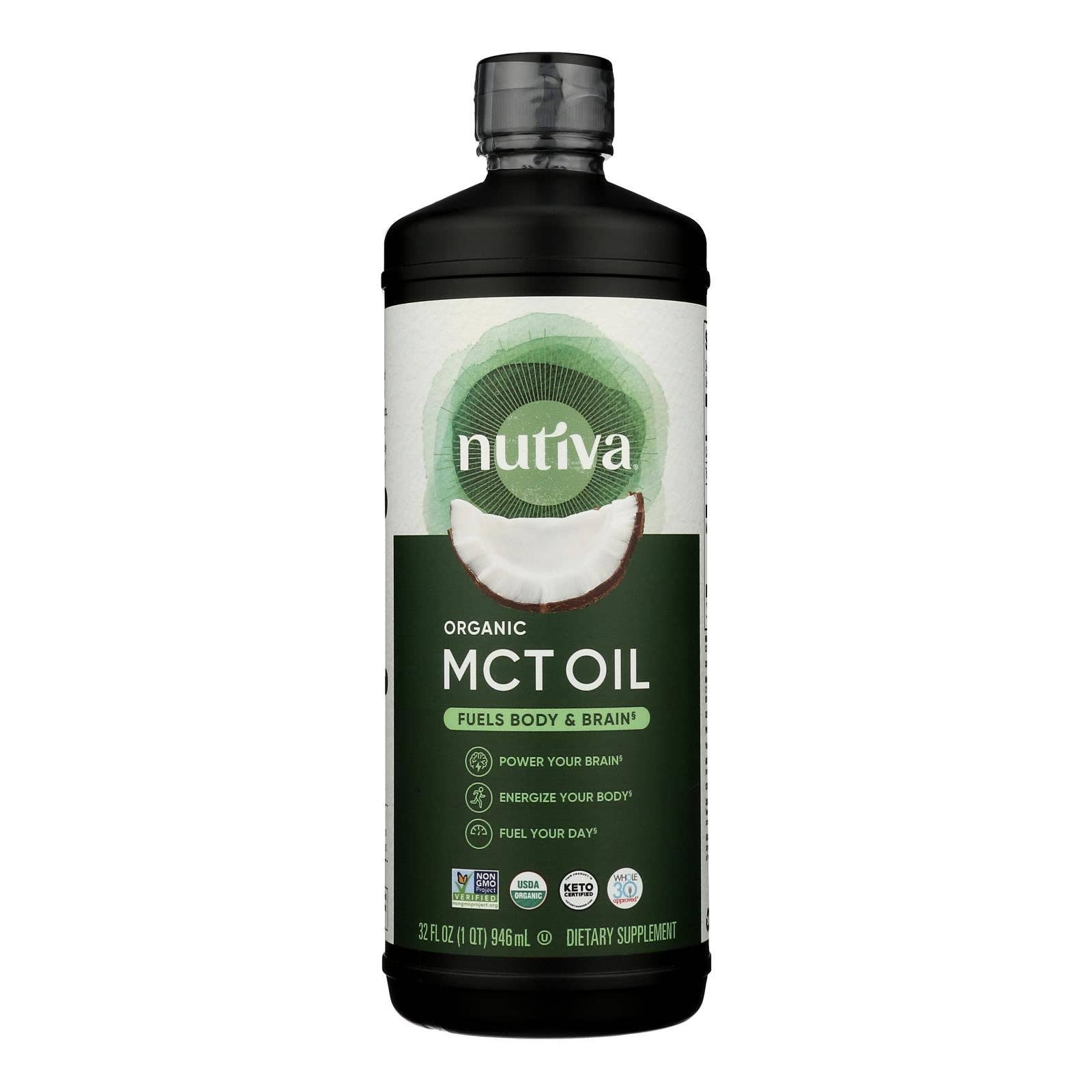 Everyday Supply Co - Wholesale Cooking Oil - Nutiva 100% Organic Mct Oil - 32 fl oz0