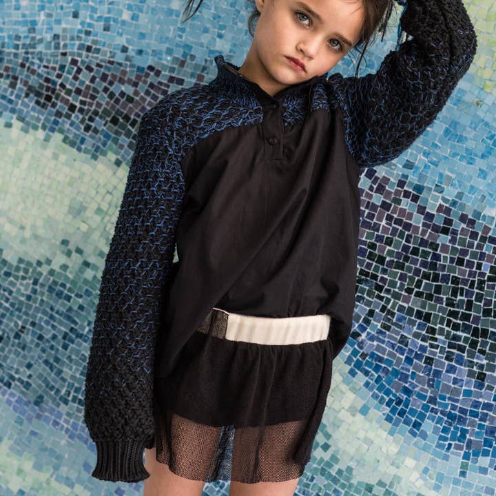 Infantium Victoria - Vendita all'ingrosso Slip/copripannolino - Neonati - Culotte in Velluto Nero con Tulle per Ragazze1