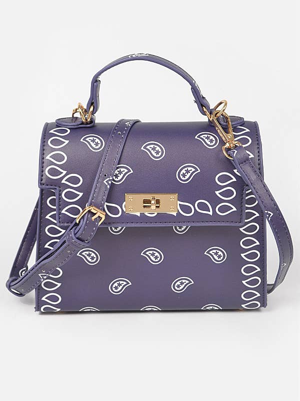 Faux Läder Bandana Print Crossbody Väska för wholesale av Shop Neighbors