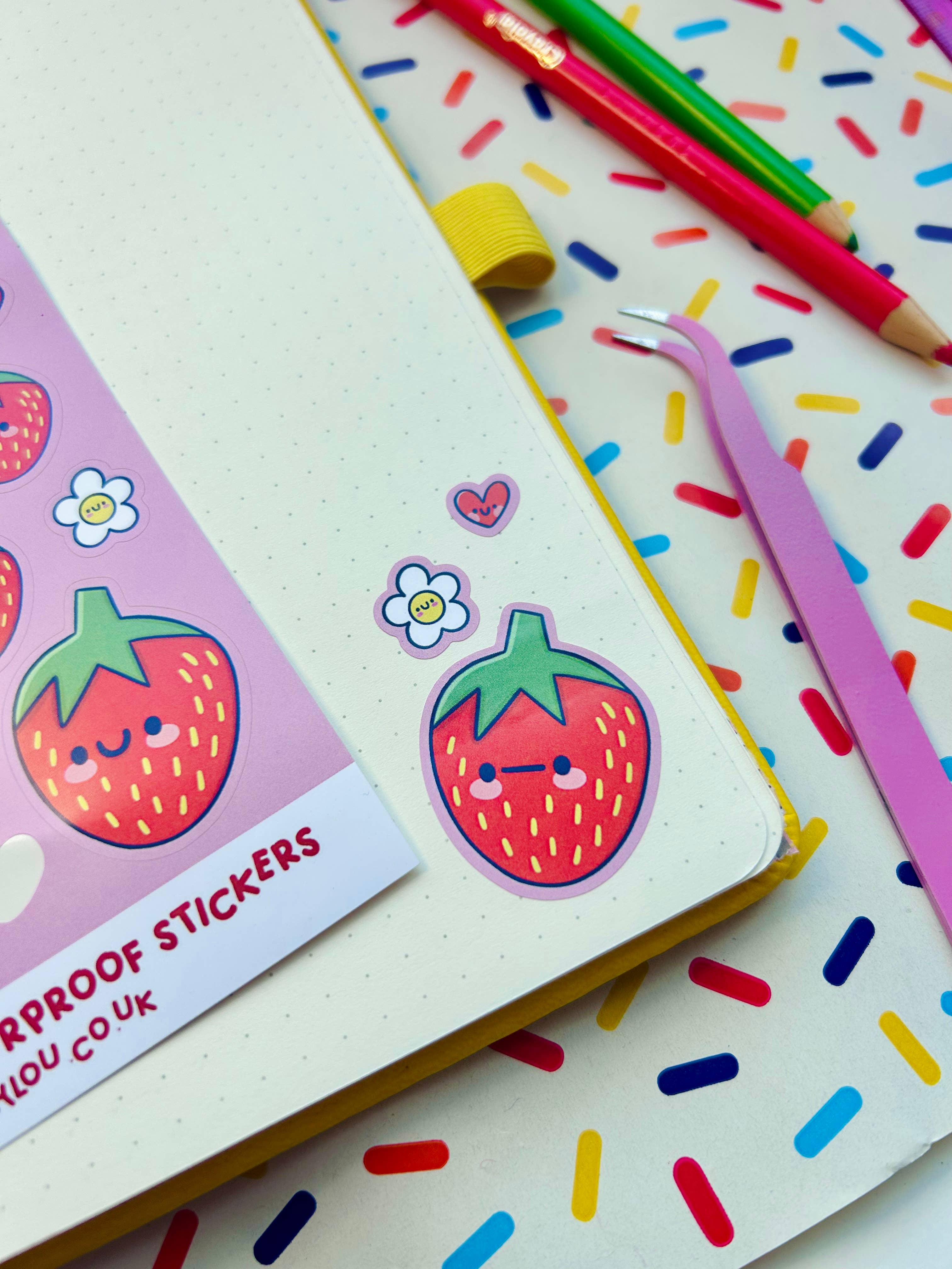 Kellylou – wholesale Sticker – Berry Cuties Vinyl Sticker Sheet1