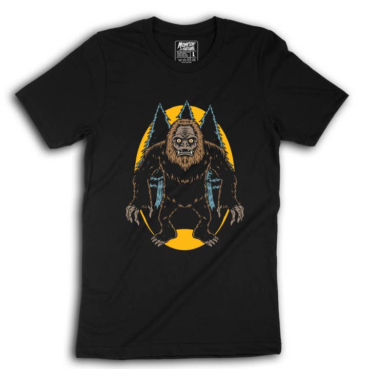 Bigfoot Sasquatch Shirt for wholesale by Monsters and Martians LLC