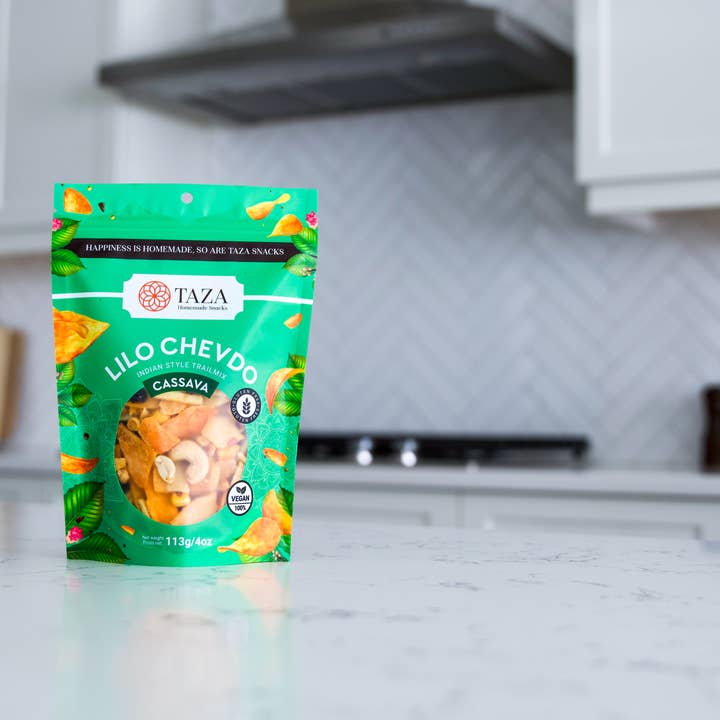 Cassava Lilo Chevdo - Indian Style Trailmix for wholesale by Taza Snacks