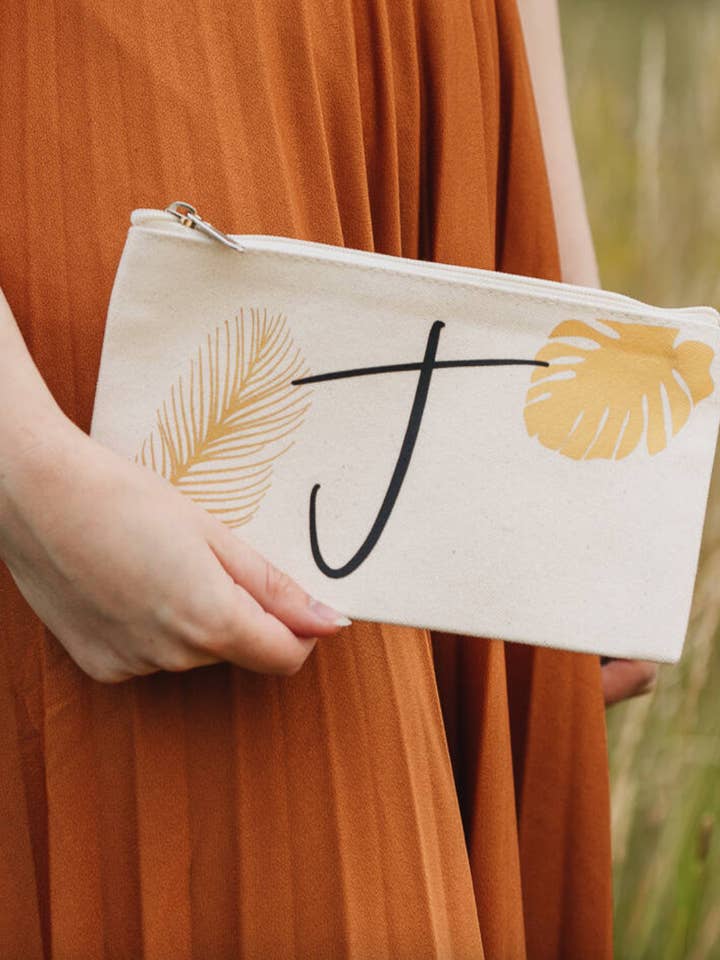 Initial Holiday Travel Pouch Bag for wholesale by CloudsandCurrents