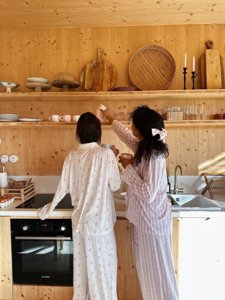 Sunday's and co - Wholesale Sleepwear Top - Women's - Pyjama top cherries/hearts eco-friendly7