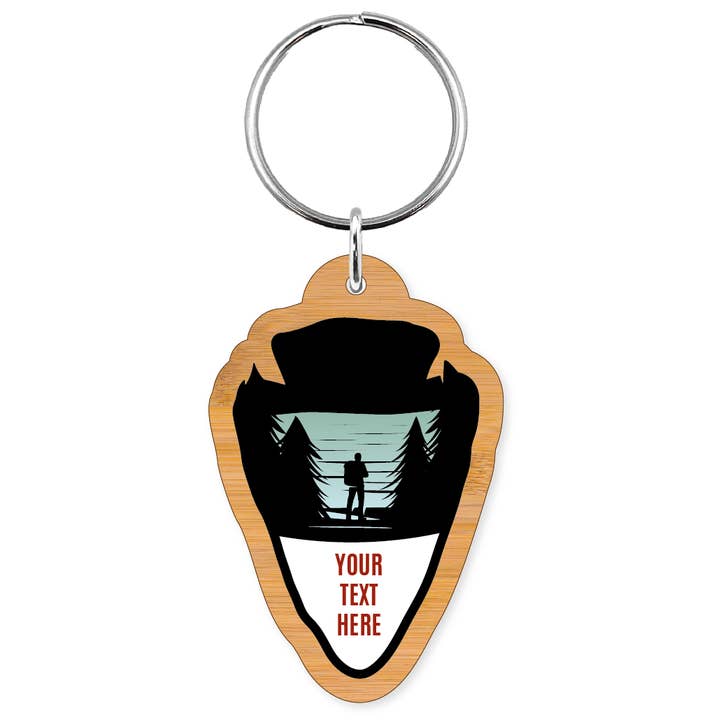 Morris Magnets - Wholesale Keychain - Unisex - Keychain - Arrowhead Hiker Lake No Mtns2