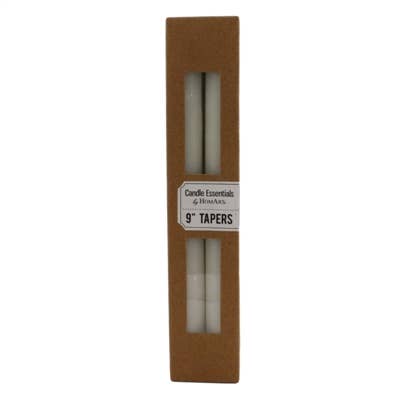 HomArt - Vente Bougies/bougeoirs coniques - Cône 9 in - Boîte de 4 - Ivoire1