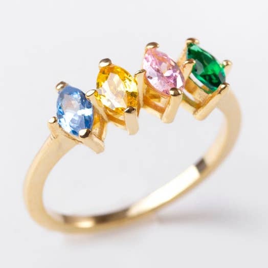 JoyPersonalized - Wholesale Multi-Stone Ring - Custom Multi Birthstone Ring8